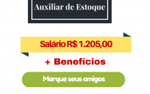 Auxiliar De Estoque – Zona Leste em São Paulo – SP