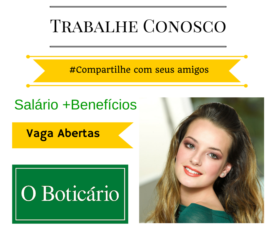 O Boticário – Trabalhe conosco