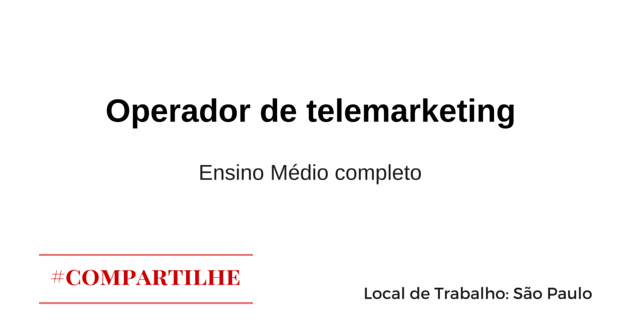 Operador de telemarketing