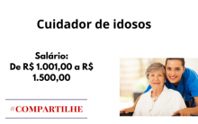 Cuidador de idosos – Diversas cidades – 56 vagas
